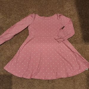 Gap Girls Pink Star Print Jersey Dress Sz XS(4)